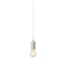 SLV 132691 Fitu, Pendelleuchte, A60, rund, Weiß, 5m Kabel m. offenem Kabelende, max. 60W 9,1 cm