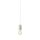 SLV 132691 Fitu, Pendelleuchte, A60, rund, Weiß, 5m Kabel m. offenem Kabelende, max. 60W 9,1 cm