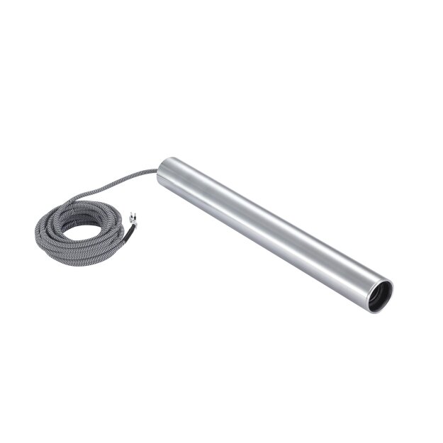 SLV 1002563 Fitu PD E27 Indoor Pendelleuchte Alu gebürstet 5m Kabel m. offenem Kabelende 40 cm