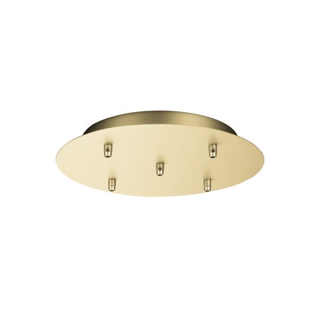 SLV 1002165 Fitu fünfach Rosette, Softgold 6 cm