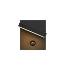 SLV 1002990 Abridor Sensor Outdoor LED Wandaufbauleuchte IP55 Anthrazit 14x16x17,5 cm