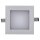 SLV 1000577 Frame LED 230V Basic, LED Indoor Wandeinbauleuchte, Silber, 2700K 9x9x5,5 cm