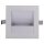 SLV 1000575 Frame LED 230V Curve, LED Indoor Wandeinbauleuchte, Silber, 2700K 9x9x5,5 cm