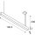 SLV 1001400 Glenos Pendelleuchte, Mattschwarz, 1m, 52W, 3000K 105x5x7 cm