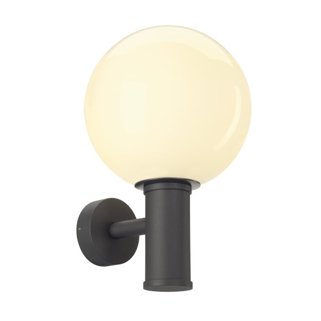 SLV 1002002 Gloo Pure WL, Outdoor Wandaufbauleuchte, E27, Anthrazit, IP44 20x33,5x21,1 cm