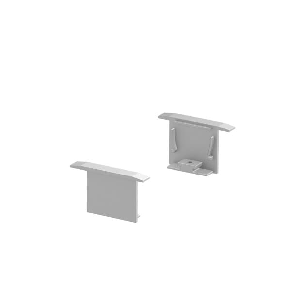 SLV 1000556 Grazia 20 Einbauprofil Endkappen, 2 Stk., Alu 5,2x3,2x1,6 cm