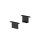 SLV 1000558 Grazia 20 Einbauprofil Endkappen, 2 Stk., Schwarz 5,2x3,2x1,6 cm