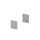 SLV 1000562 Grazia 20 Endkappe für Grazia Aufbauprofil flach, 2 Stk., hohe Ausführung, Alu 3,5x4x1 cm