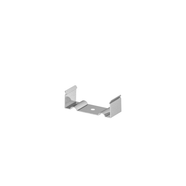 SLV 1000537 Grazia 20 LED Aufbauprofil gerillt, Montageclip sichtbar, 2 Stk. 3,65x6,2x1,5 cm
