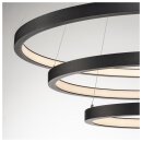 SLV 1002913 One Trio Dali Indoor LED Pendelleuchte Schwarz 3 cm