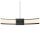 SLV 1002911 One 80 Dali Indoor LED Pendelleuchte Schwarz 80x3cm