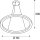 SLV 1002911 One 80 Dali Indoor LED Pendelleuchte Schwarz 80x3cm