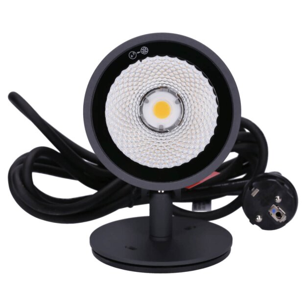 SLV 228555 Helia, Outdoor Wege- & Standleuchte, LED, 3000K, rund, Anthrazit, 15W, zur Spießleuchte umrüstbar 16,2x15 cm