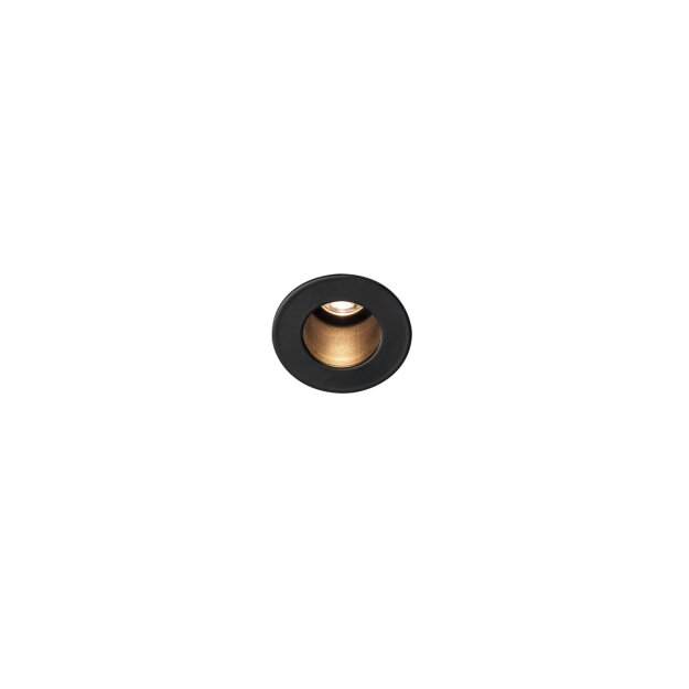 SLV 1000915 Triton Mini LED Deckeneinbauleuchte, Schwarz, 3000K, 12° 5,4 cm