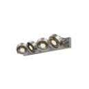 SLV 1002025 Kalu CW, Indoor Wand- & Deckenaufbauleuchte, quad, QPAR111 Alu gebürstet 4x75W 60x9x18 cm