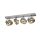 SLV 1002025 Kalu CW, Indoor Wand- & Deckenaufbauleuchte, quad, QPAR111 Alu gebürstet 4x75W 60x9x18 cm