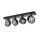 SLV 1002023 Kalu CW, Indoor Wand- & Deckenaufbauleuchte, quad, QPAR111, Schwarz, 4x75W 60x9x18 cm