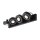 SLV 1002023 Kalu CW, Indoor Wand- & Deckenaufbauleuchte, quad, QPAR111, Schwarz, 4x75W 60x9x18 cm