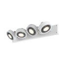 SLV 1002024 Kalu CW, Indoor Wand- & Deckenaufbauleuchte, quad, QPAR111, Weiß, 4x75W 60x9x18 cm