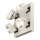 SLV 1000136 Kalu LED 4 Wand- & Deckenleuchte, Square, Weiß/Schwarz, 3000K, 60° 28x29x16 cm