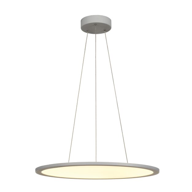 SLV 1003046 Panel 60 Dali Indoor LED Pendelleuchten rund Grau 3000K 3,2 cm
