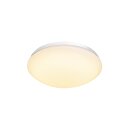 SLV 1002020 Lipsy 30 Dome, LED Outdoor Wand- & Deckenaufbauleuchte, Weiß, IP44, 3000/4000K 9,3 cm