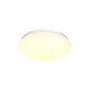 SLV 1002020 Lipsy 30 Dome, LED Outdoor Wand- & Deckenaufbauleuchte, Weiß, IP44, 3000/4000K 9,3 cm