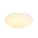 SLV 1002021 Lipsy 40 Dome, LED Outdoor Wand- & Deckenaufbauleuchte, Weiß, IP44, 3000/4000K 11 cm