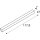 SLV 1001304 L-Line 120 LED, Wand- & Deckenleuchte, IP44, 3000K, 3000lm, Silber 117,8x7x7 cm