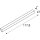 SLV 1001303 L-Line 120 LED, Wand- & Deckenleuchte, IP44, 3000K, 3000lm, Weiß 117,8x7x7 cm