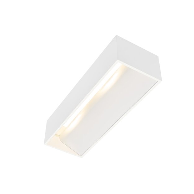SLV 1002929 Logs In L Indoor LED Wandaufbauleuchte Weiß 2000-3000K Dim-To-Warm 30x7x10 cm