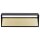 SLV 1002842 Logs In L Indoor LED Wandaufbauleuchte Schwarz/Messing 3000K Triac dimmbar 30x7x10 cm
