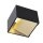 SLV 1000638 Logs In LED Wandleuchte, Schwarz/Messing, 2000K-3000K Dim to Warm 10x7x10 cm