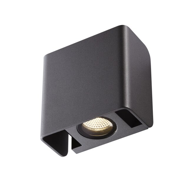 SLV 1002900 Mana Out Outdoor Wandaufbauleuchte Anthrazit IP65 dimmbar 16x16x9,3 cm