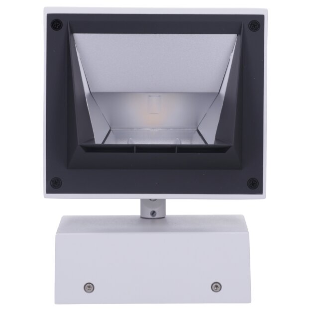 SLV 1001472 Merado Flood WL, LED Indoor Wandaufbauleuchte, Weiß, 4000K, 40° 17,5x10x22,6 cm