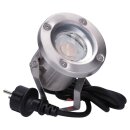 SLV 1001962 Nautilus, LED Outdoor Erdspießleuchte, Edelstahl 316, IP55, 3000K 12x cm