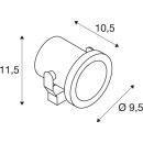 SLV 1001962 Nautilus, LED Outdoor Erdspießleuchte, Edelstahl 316, IP55, 3000K 12x cm