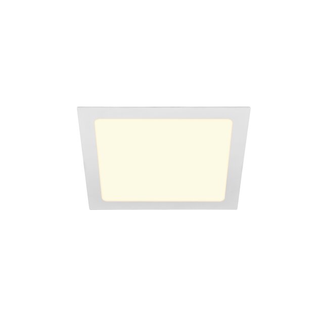 SLV 1003013 Senser 24 Indoor LED Deckeneinbauleuchte eckig Weiß 21,5x21,5x2 cm