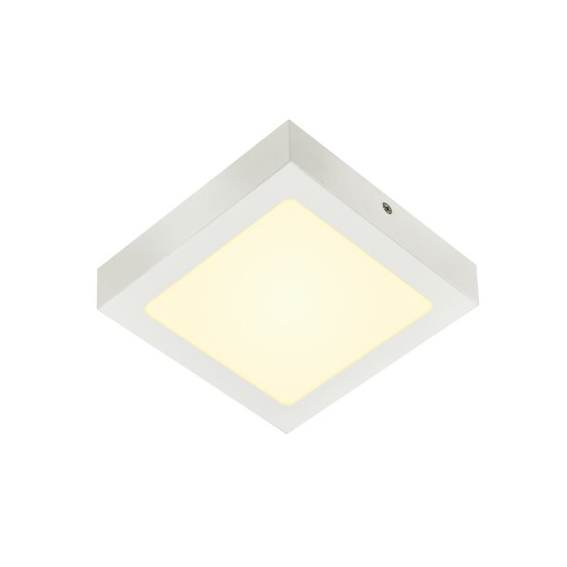 SLV 1003018 Senser 18 Indoor LED Deckenaufbauleuchte eckig Weiß 16,5x16,5x3,5 cm