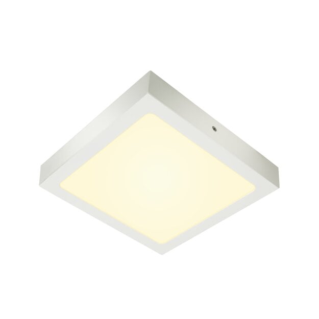 SLV 1003019 Senser 24 Indoor LED Deckenaufbauleuchte eckig Weiß 21,5x21,5x3,5 cm