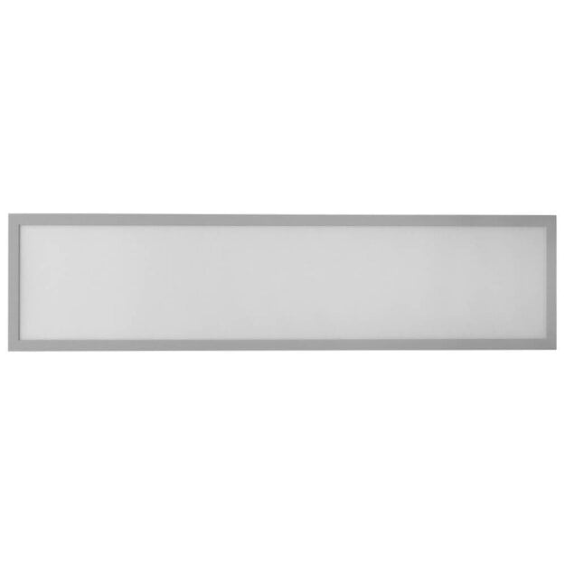 SLV 1001508 Panel 1200x300mm LED Indoor Deckenaufbauleuchte, 3000K, Silbergrau 119,5x29,5x5 cm