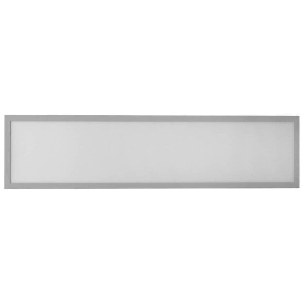 SLV 1001508 Panel 1200x300mm LED Indoor Deckenaufbauleuchte, 3000K, Silbergrau 119,5x29,5x5 cm