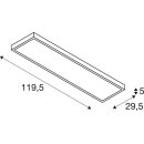 SLV 1003053 Panel Dali Indoor LED Deckenaufbauleuchten 1200x300mm Weiß 4000K 119,5x29,5x5 cm