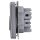 Jung TRCD236PT Temperaturregler Wechsler AC 230 V (Aluminium eloxiert) Platin Serie CD