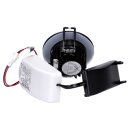 SLV 1002098 Patta-I, LED Outdoor Deckeneinbauleuchte, rund DL IP65 Schwarz 1800-3000K 4 cm