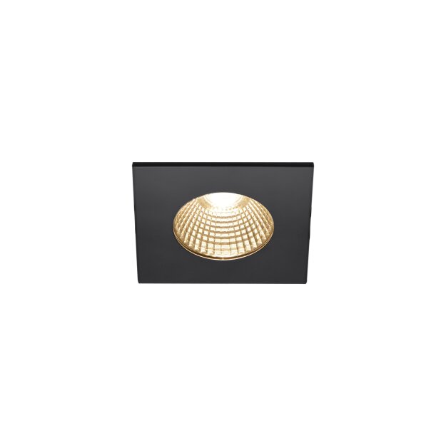 SLV 1002101 Patta-I, LED Outdoor Deckeneinbauleuchte, eckig DL IP65 Schwarz 1800-3000K 8x8x4 cm