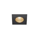 SLV 1002101 Patta-I, LED Outdoor Deckeneinbauleuchte, eckig DL IP65 Schwarz 1800-3000K 8x8x4 cm