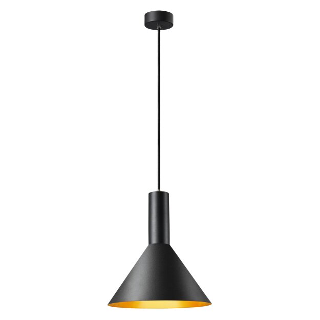 SLV 1002949 Phelia 275 E27 Indoor Pendelleuchte Schwarz/Gold 32 cm