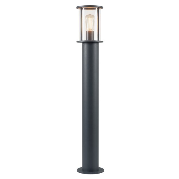 SLV 232075 Photonia, Wege- & Standleuchte, A60, rund, Anthrazit, klares Glas 90 cm