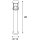 SLV 232075 Photonia, Wege- & Standleuchte, A60, rund, Anthrazit, klares Glas 90 cm